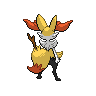 Braixen back 